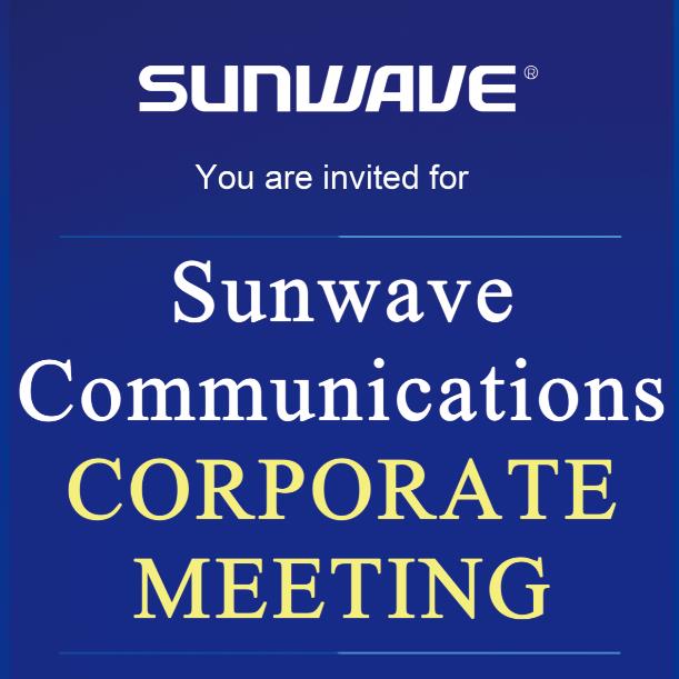 Sunwave Communications Partner Online Webinar is Coming! 